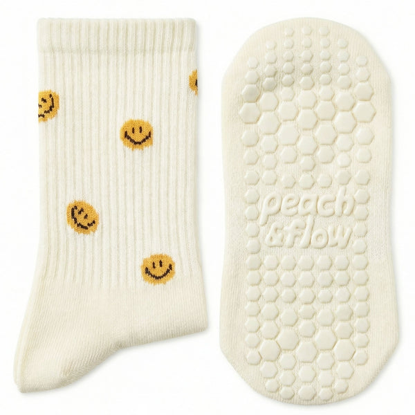 Smiley Faces - Pilates Grip Socks