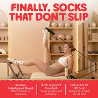 Chilis - Pilates Grip Socks - Peach & Flow