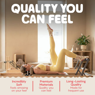 Chilis - Pilates Grip Socks - Peach & Flow