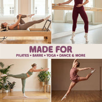 Flowers - Pilates Grip Socks - Peach & Flow