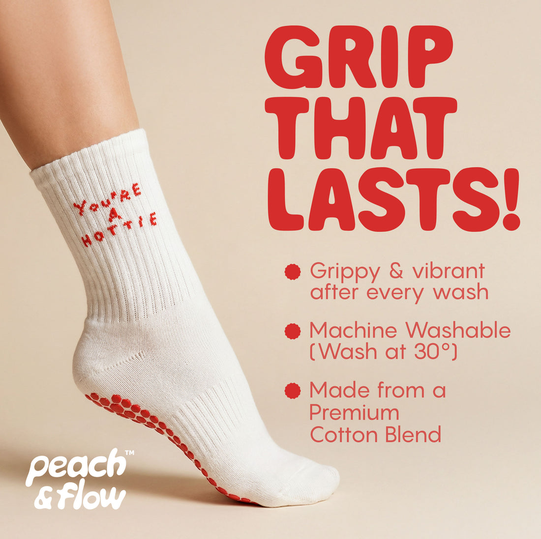 You’re a Hottie - Pilates Grip Socks