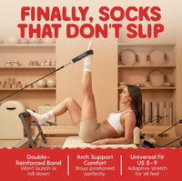 You’re a Hottie - Pilates Grip Socks - Peach & Flow
