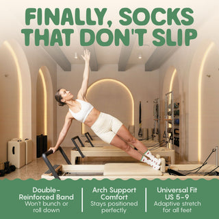 Watermelons - Pilates Grip Socks - Peach & Flow