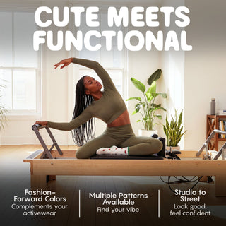 Watermelons - Pilates Grip Socks - Peach & Flow